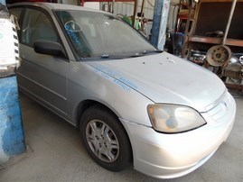 2002 Honda Civic LX Silver Sedan 1.7L AT #A24935